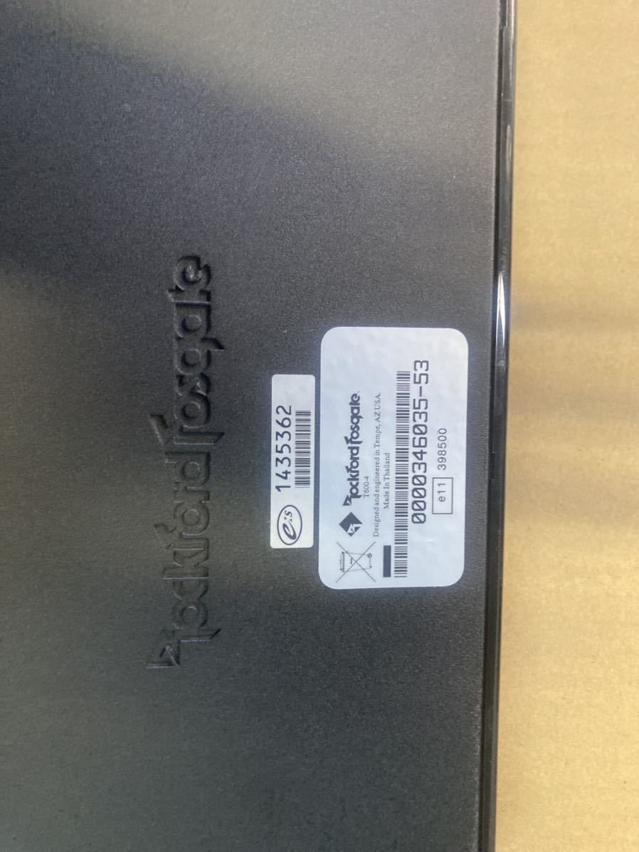 ロックフォード T600-4 パワーアンプ 中古品 カーオーディオ | kyokuyo