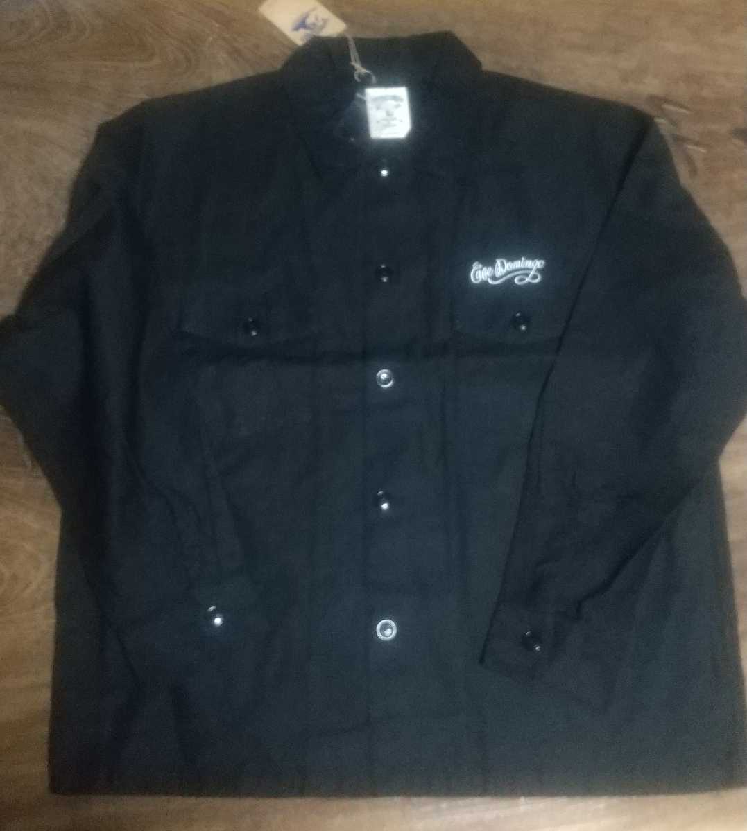 値下げ交渉 DOMINGO LCS UTILITY SHIRT BLACK L 【未使用・紙 値下げ交渉 DOMINGO LCS UTILITY SHIRT BLACK L 【未使用・紙