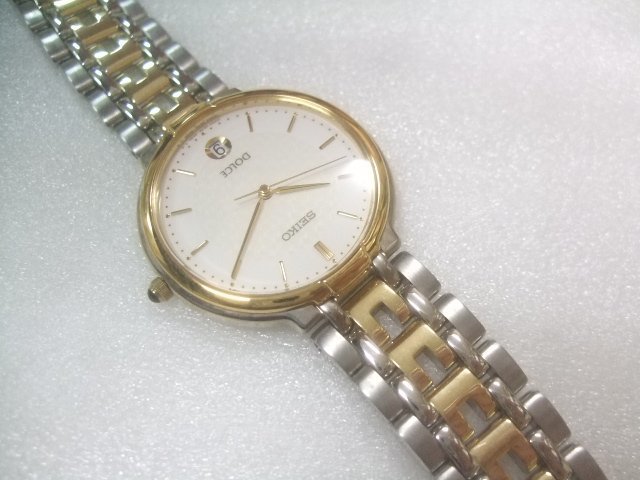  new goods top class Seiko Dolce quarts wristwatch regular price 60000 jpy W270