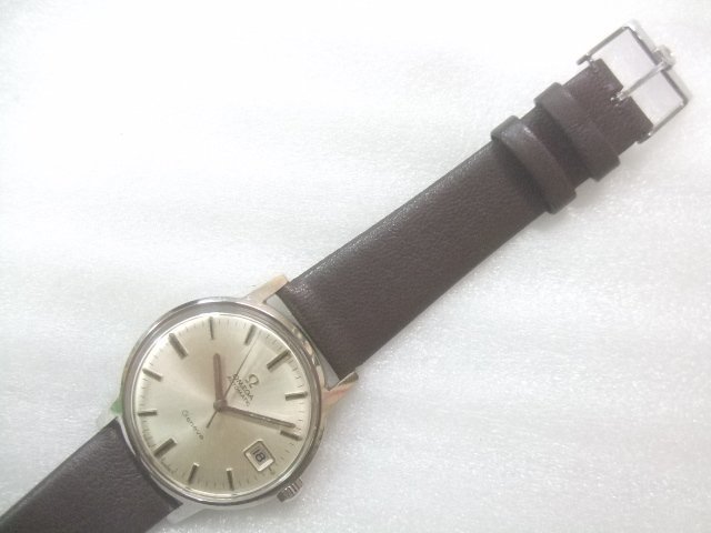 70s OMEGAオメガジュネーブ自動巻腕時計純正尾錠付動品　W435_画像1