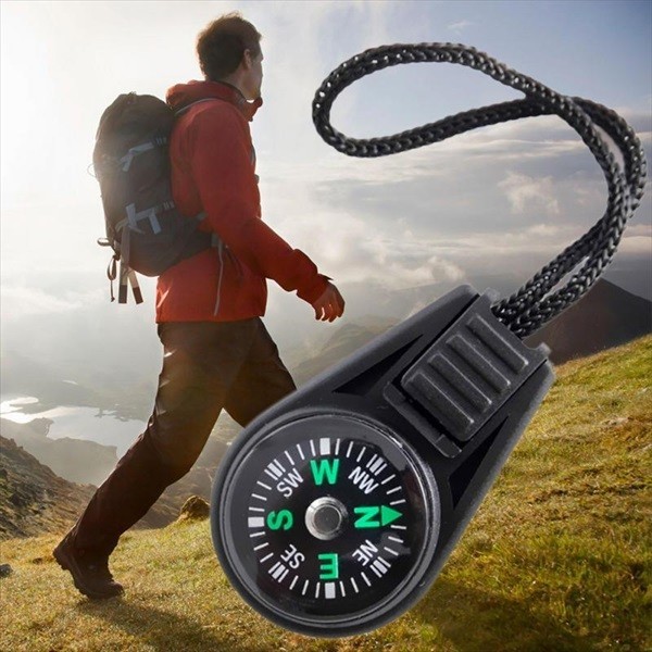 【新品】Zipper Pull ミニ コンパス ポケット 方位磁石 登山 アウトドア キャンプ ハイキングの画像1