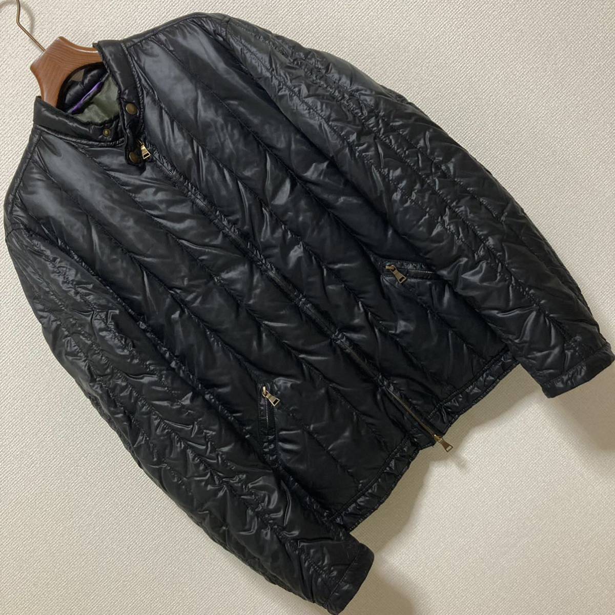良品 Paul Smith ポールスミス ダウン ライダース ジャケット XL 良品 Paul Smith ポールスミス ダウン ライダース ジャケット XL
