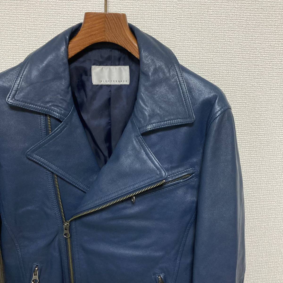 美品 トルネードマート BLUE TORNADO レザー ライダース 美品 トルネードマート BLUE TORNADO レザー ライダース