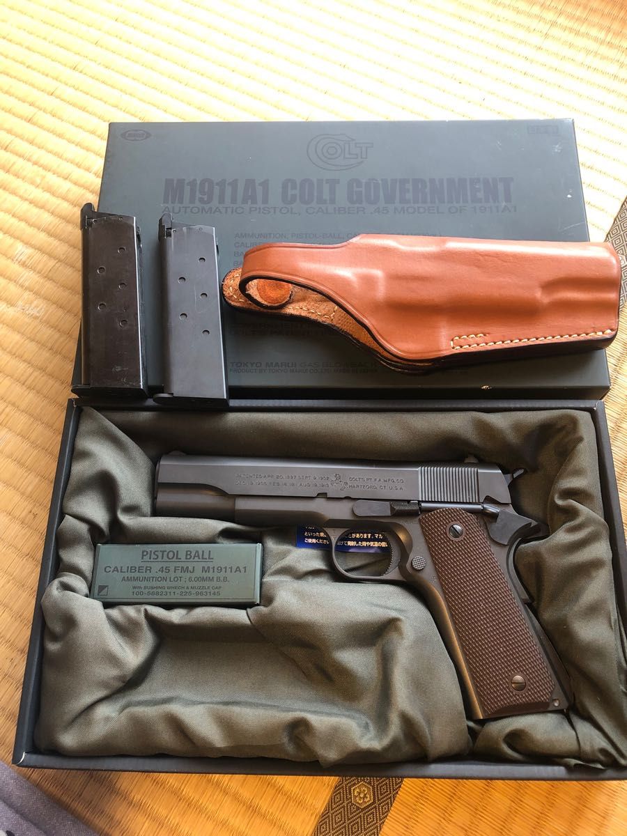 M1911A1 コルトガバメント ガスガン ホルスター付-