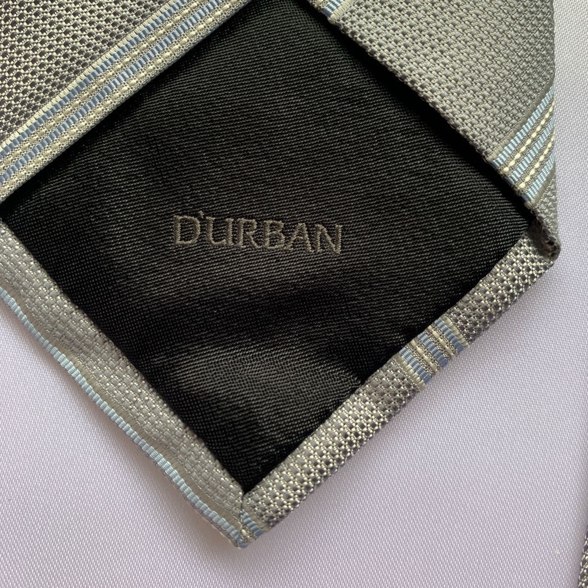 ダーバン ネクタイ　DURBANネクタイ　イタリア製ネクタイ　絹100% レジメンタルネクタイ　ビジネス 