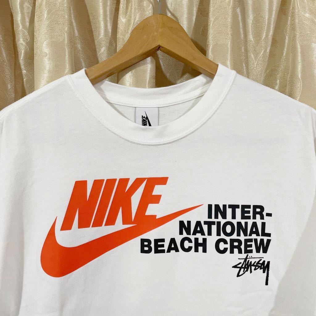 NIKE×Stussy REACH THE BEACH POSSE Tシャツ M ホワイト ナイキ