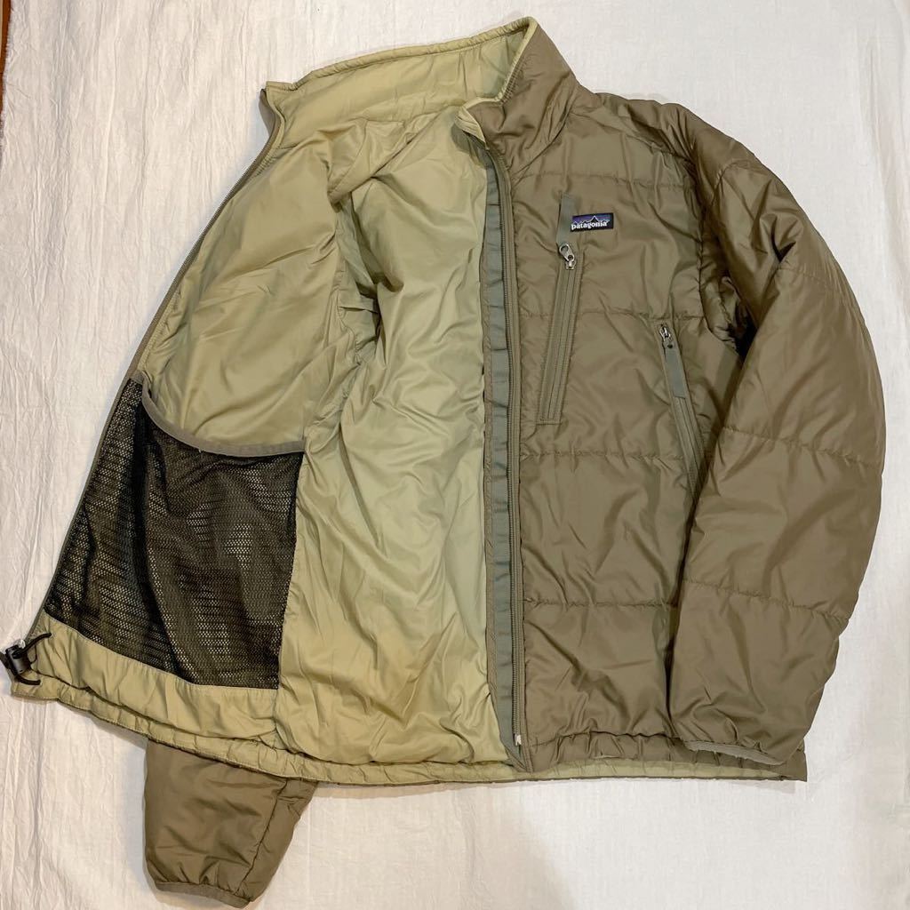 希少廃盤 patagonia パタゴニア パフジャケット S カーキ 01年/タイ製/品番83990/中綿ダウン/メンズ