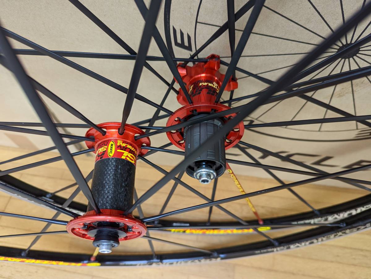 美品 軽量1474g マビック キシリウム SL チューブラー 11S MAVIC 美品 軽量1474g マビック キシリウム SL チューブラー 11S MAVIC