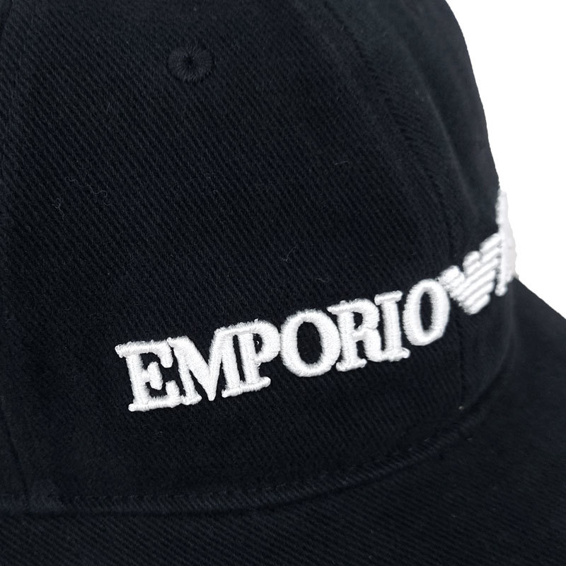 エンポリオ アルマーニ 新品 キャップ 627901 CC994 00020 ブラック コットン 帽子 メンズ 送料無料 並行輸入品_画像3
