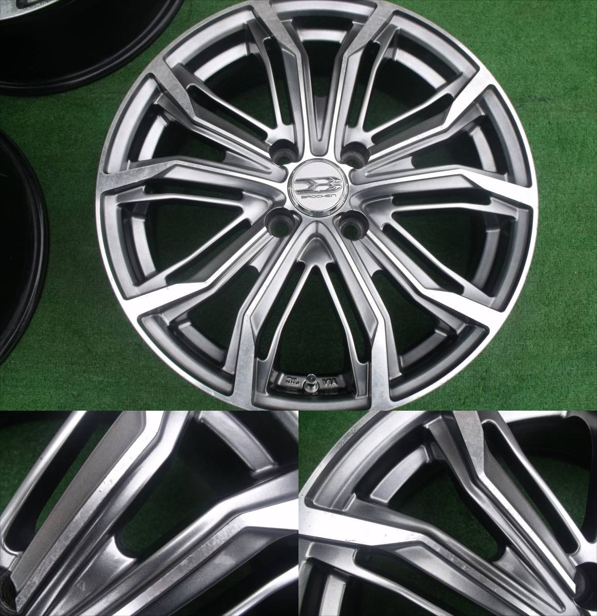 SHLK BROCHEN ブロッケン 16×6J PCD100/4H ET43 HB67 4枚セット_画像5