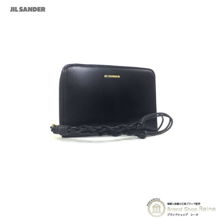 ジルサンダー （JIL SANDER） ロゴ ポケットジップアラウンド ウォレット 財布 JSPU840158 ブラック（新品）
