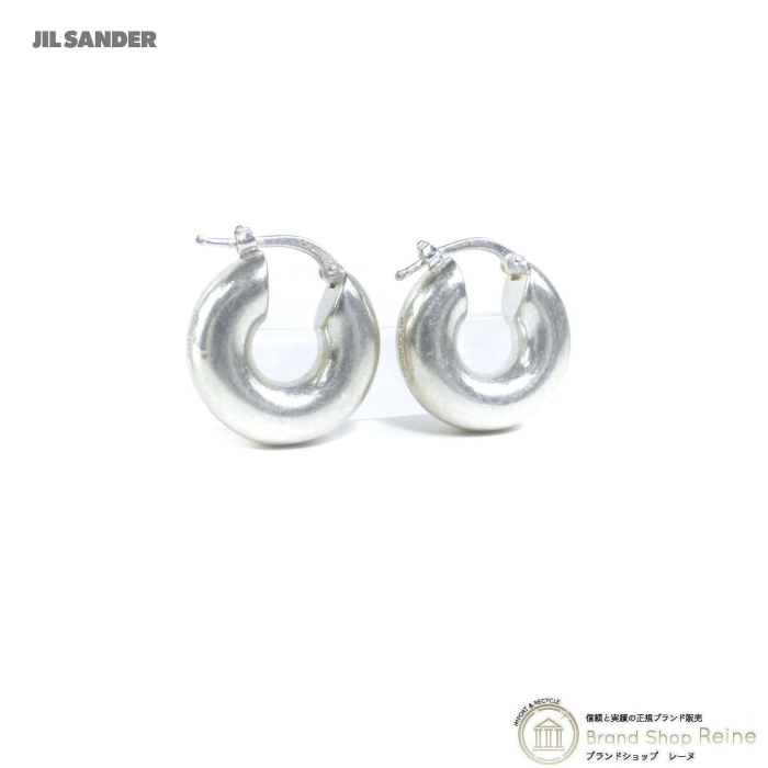 JILSANDER フープピアス シルバー-