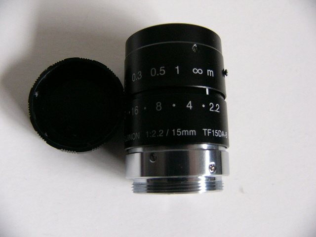 ★ FUJINON レンズ TF15DA-8 15mm F2.2 3CCD用Cマウント _画像1