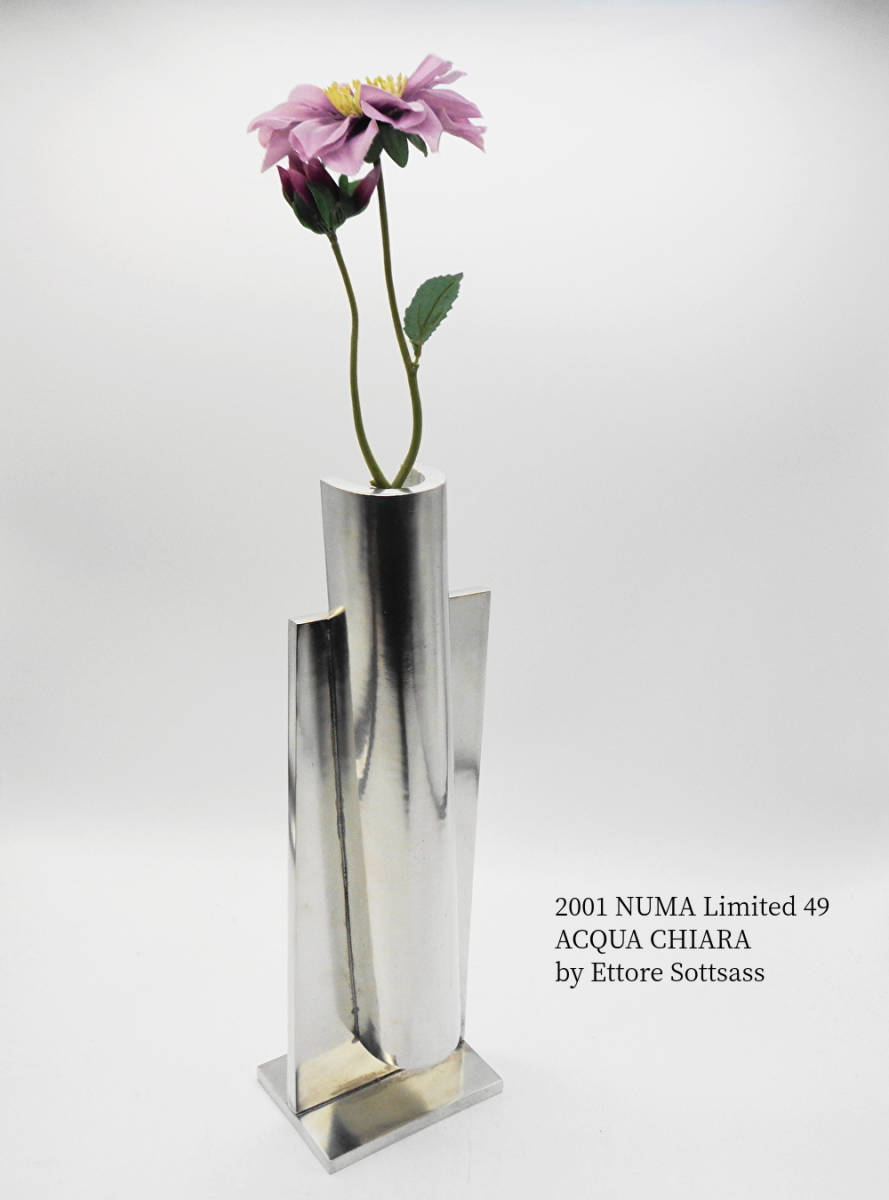 『1年保証』 <Sottsass Collection>NUMA49個限定フラワーベース_ACQUA CHIARA_エットーレ・ソットサス 花瓶 『1年保証』 <Sottsass Collection>NUMA49個限定フラワーベース_ACQUA CHIARA_エットーレ・ソットサス 花瓶
