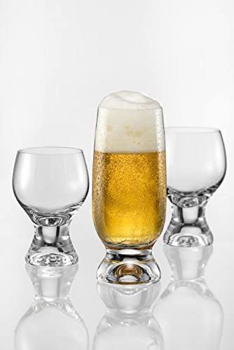 シンプルタンブラー（ビールグラス）２個セット　ペアグラス　口径5.3cm 高さ15.2cm、容量260ml 　クリスタルガラス_画像2