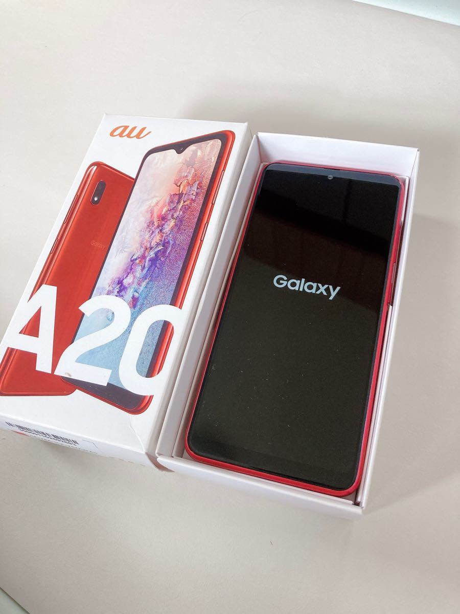 Galaxy A20 レッド 32GB au｜PayPayフリマ