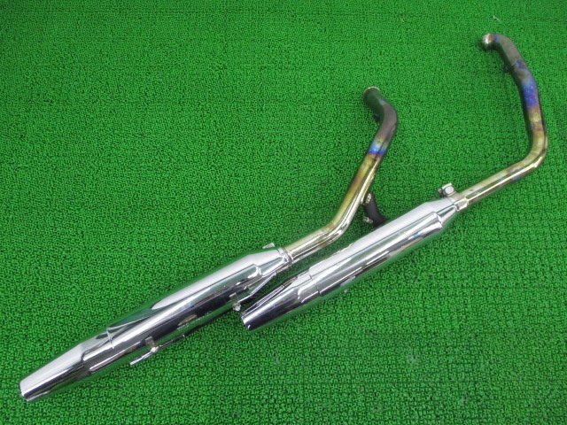 FXDL1580 マフラー 65868-07 ハーレー 純正 バイク 部品 ステー付き