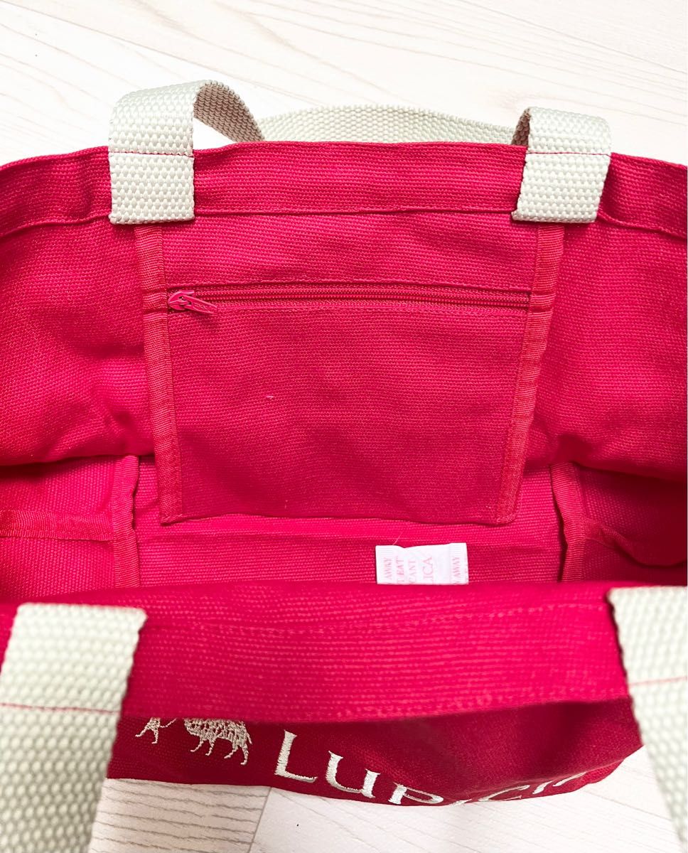 LUPICIA ルピシア オリジナルロゴ入りミニトートバッグ(赤) レッド