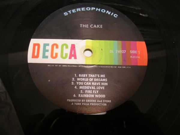 ●60'S ROCK LP●Cake /Cake_画像3