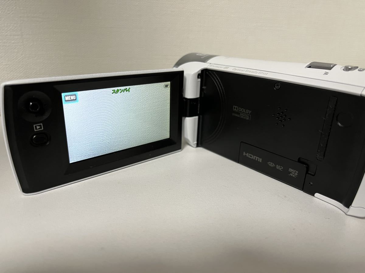 美品 SONY HDR-CX470 ホワイト_画像3