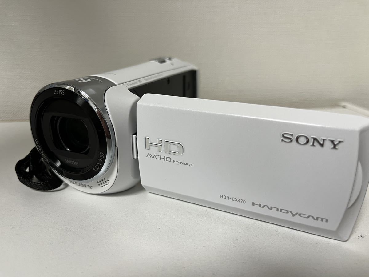 美品 SONY HDR-CX470 ホワイト_画像1