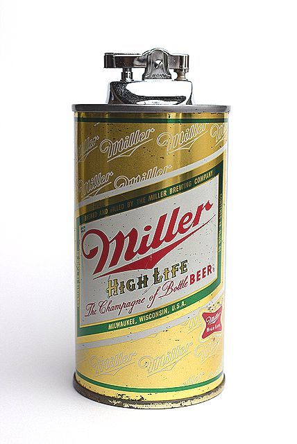 当店の記念日 卓上 缶型 ビンテージ ビール BEER ミラー MILLER 1970's