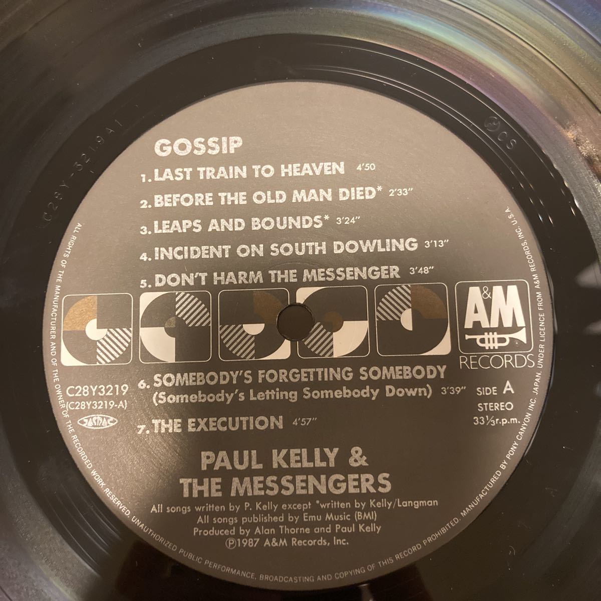日本盤 レア Paul Kelly And The Messengers Gossip C28Y3219 ポールケリー&メッセンジャーズ_画像5
