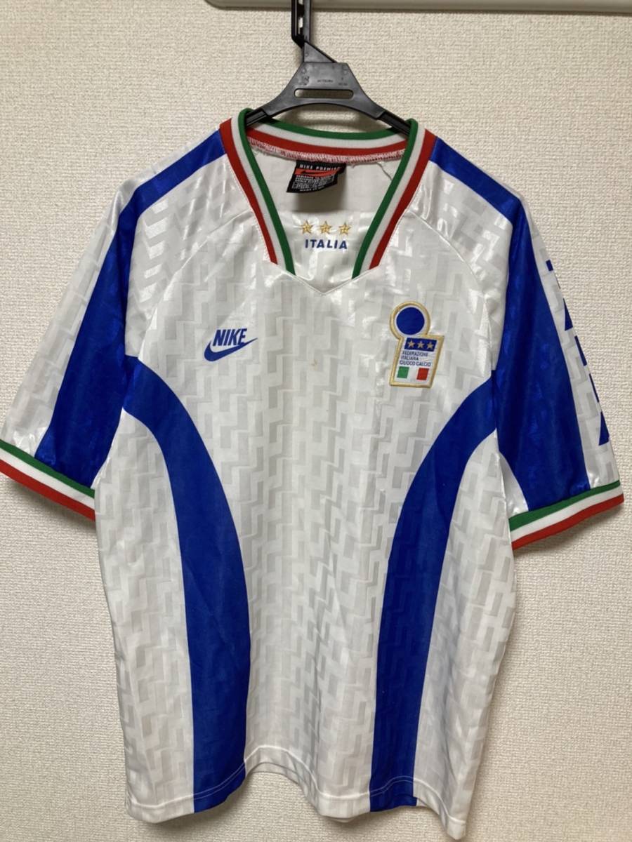 NIKE ナイキ イタリア代表ユニフォーム 1995-1996 アウェー ホワイト M 