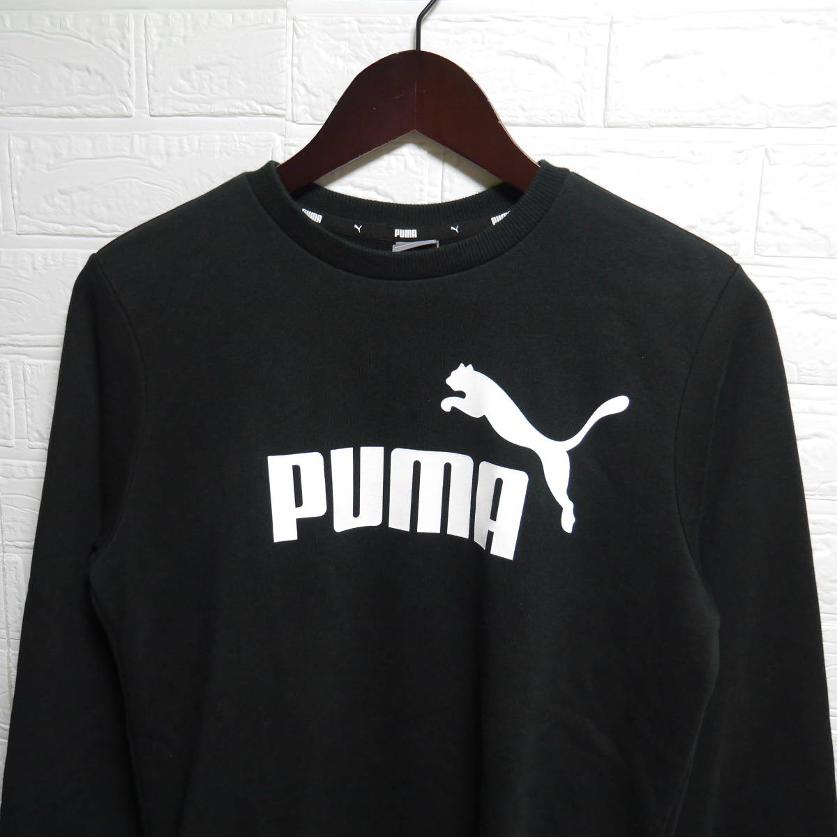 A538 ◇ PUMA | プーマ　スウェット　黒　中古　サイズ１６０_画像3