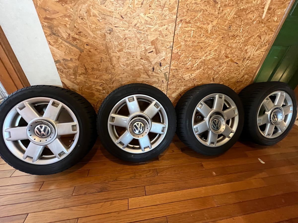 保障できる VW 送料込み LUPO BMW GTI 5穴 純正アルミホイールと
