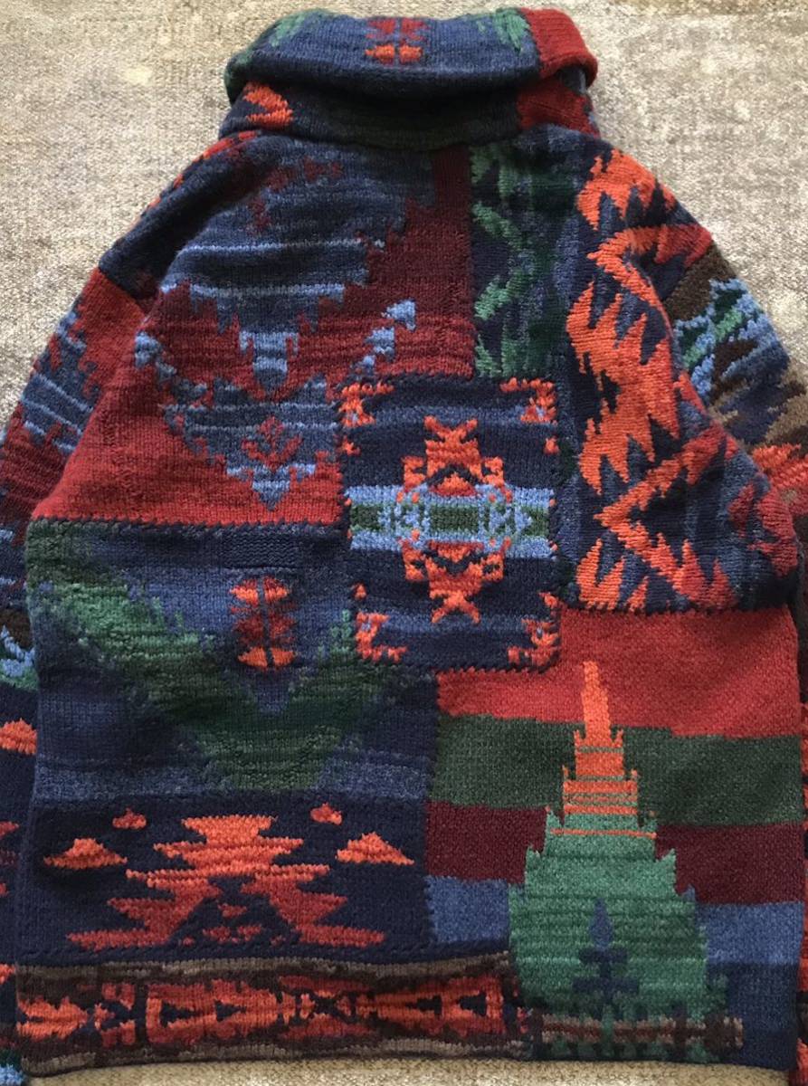 至極の逸品 圧巻のパッチワーク×ネイティブ柄 ☆ POLO RALPH LAUREN