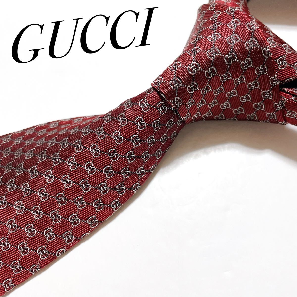 美品 グッチ GUCCI ハイブランド ネクタイ 高級 ビジネス