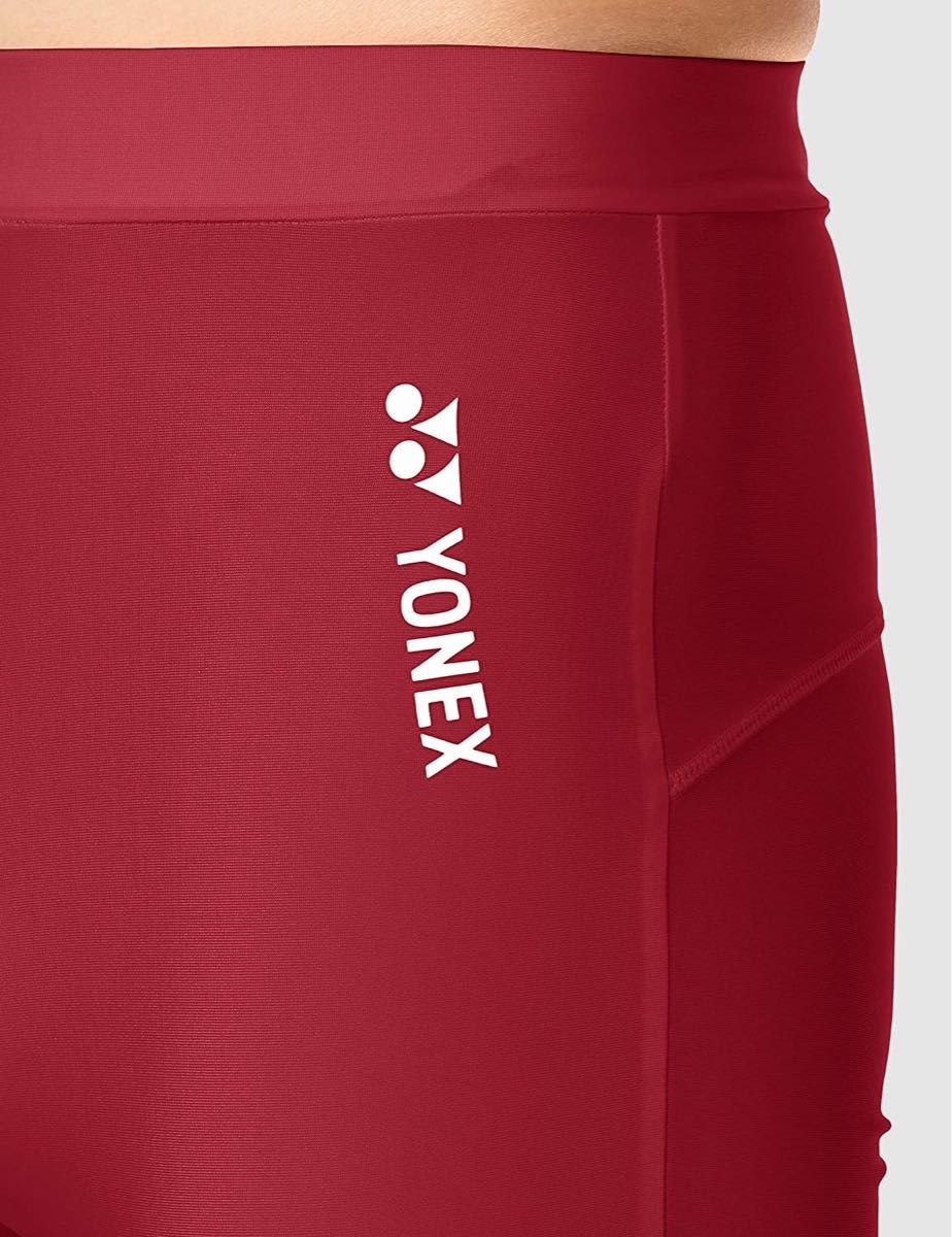 YONEX ヨネックステニスウェア ハーフタイツハーフスパッツ ワインレッド(赤) ユニセックス３サイズ 新品