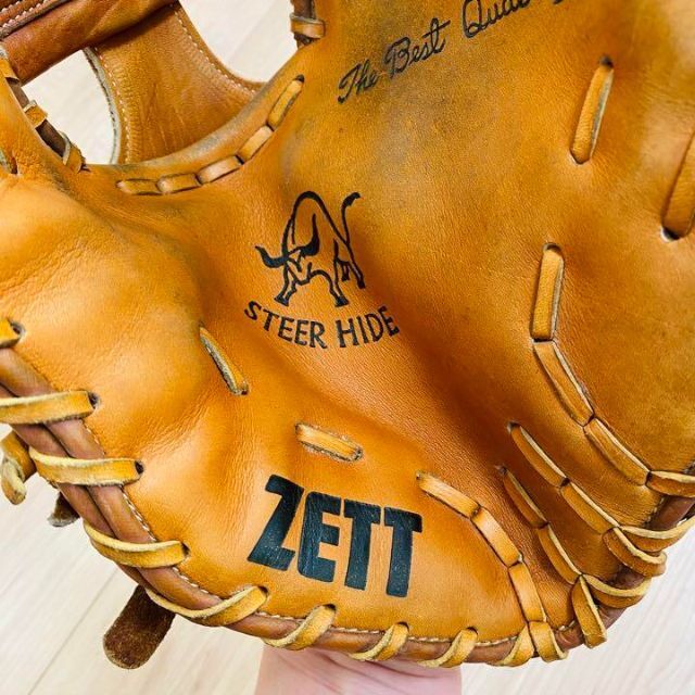 開催中 ZETT ゼット Steer Hide 右投げ ファーストミット 野球 レトロ