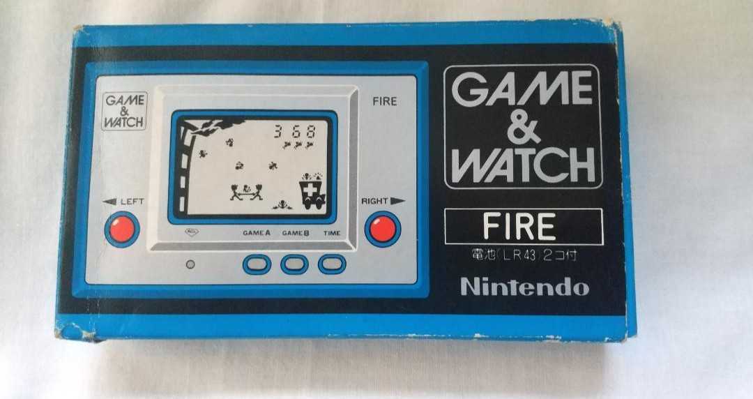 任天堂 ゲームウォッチ ファイア GAME&WATCH FIRE 完品 動作確認済み 当時物正規品