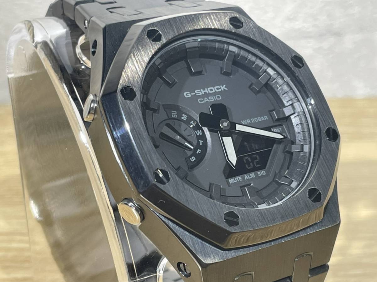 新品未使用】Gショック ブラックメタル カスタム GA21001A1 腕時計