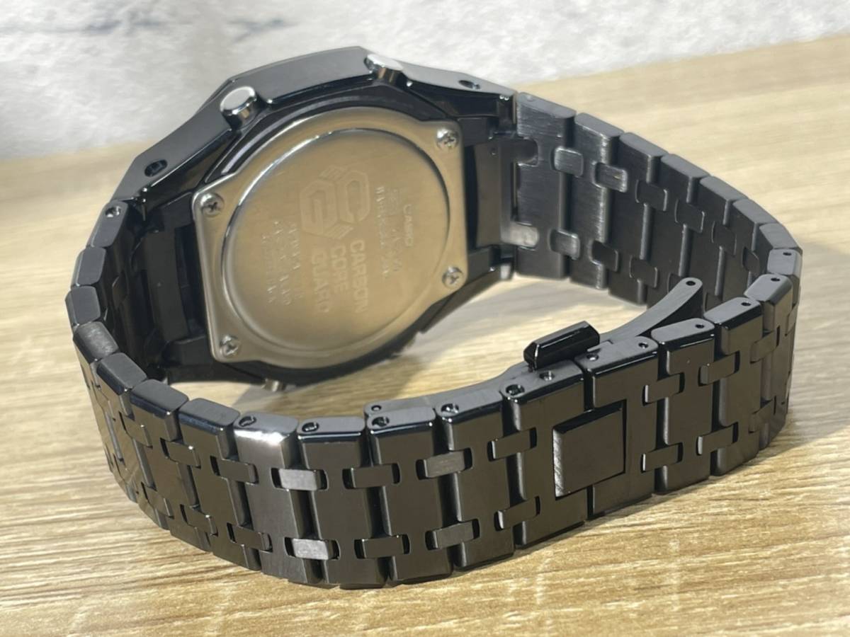 ヤフオク! - 【新品未使用】Gショック ブラックメタル カスタム GA2...