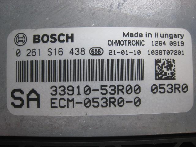 スイフト 4BA-ZC33S エンジンコンピューター スポーツ K14C 6F ZVR C01 Bosch 0261S16438 33910-53R00 50314_画像3