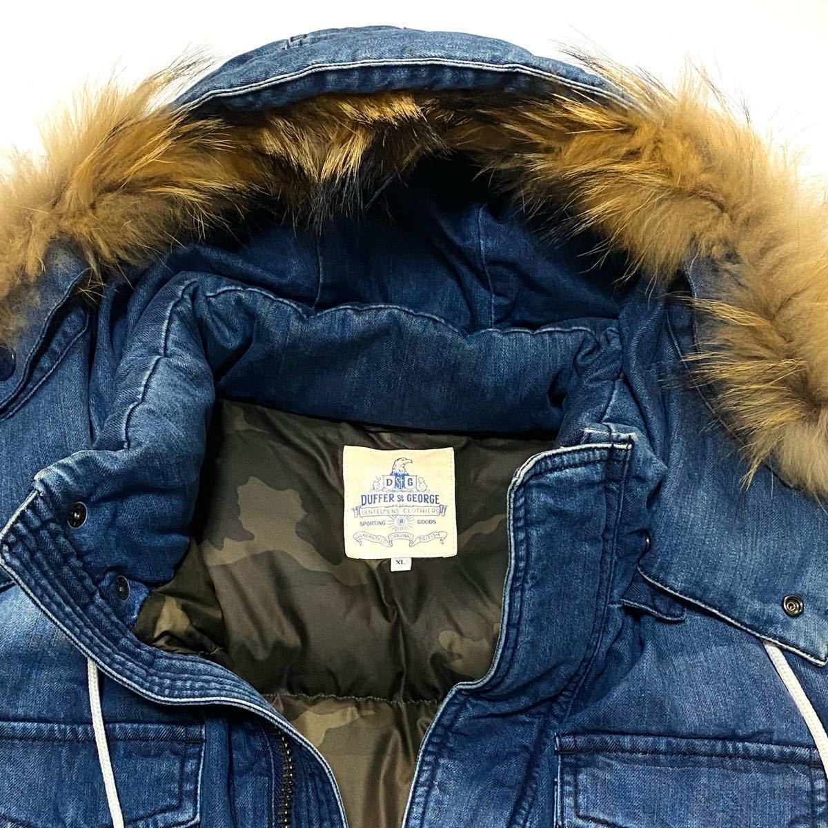 【The DUFFER of St.GEORGE】冬のカジュアルに効く味出しデニムダウン ダファーオブセントジョージ Safari掲載 デニム ダウンジャケット