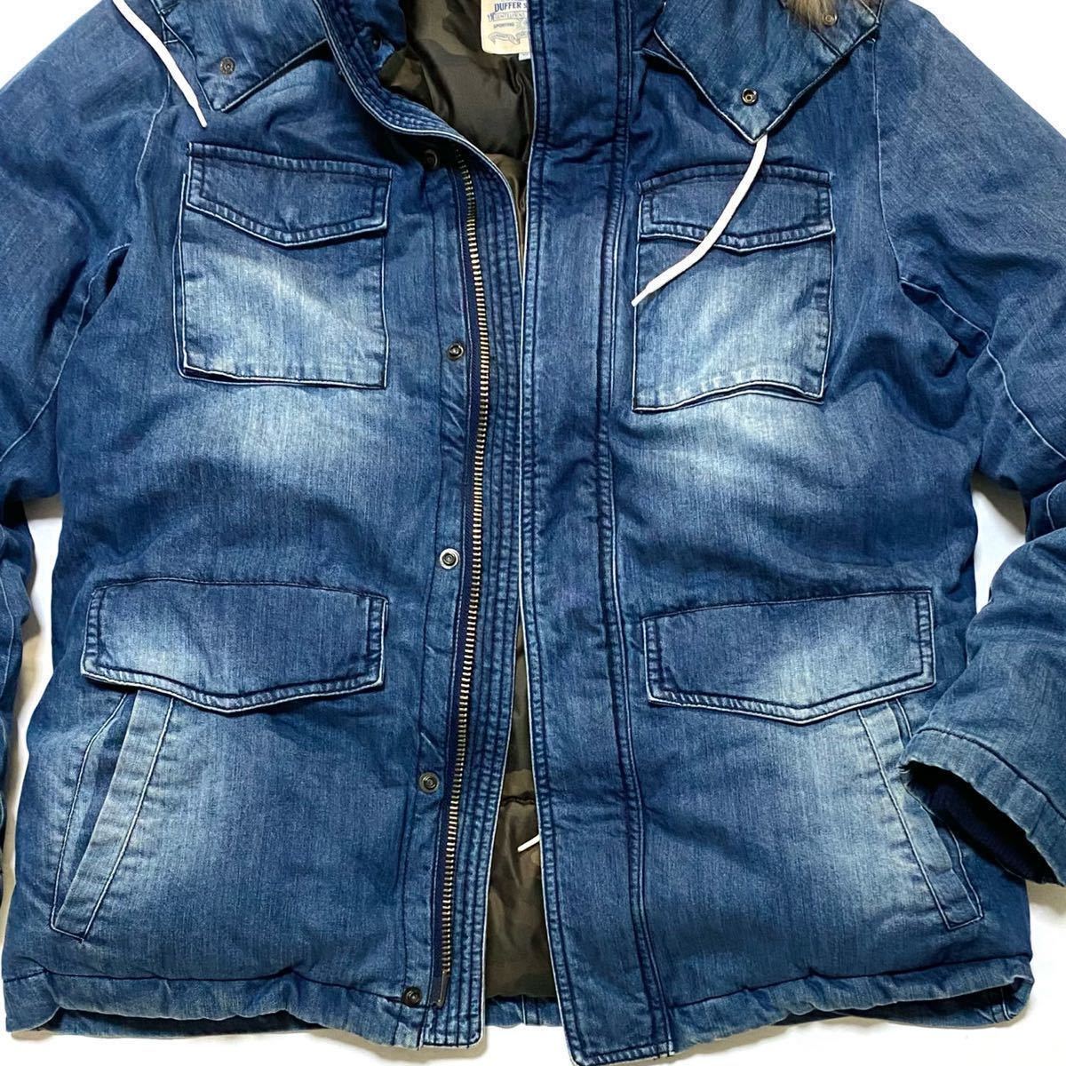 【The DUFFER of St.GEORGE】冬のカジュアルに効く味出しデニムダウン ダファーオブセントジョージ Safari掲載 デニム ダウンジャケット