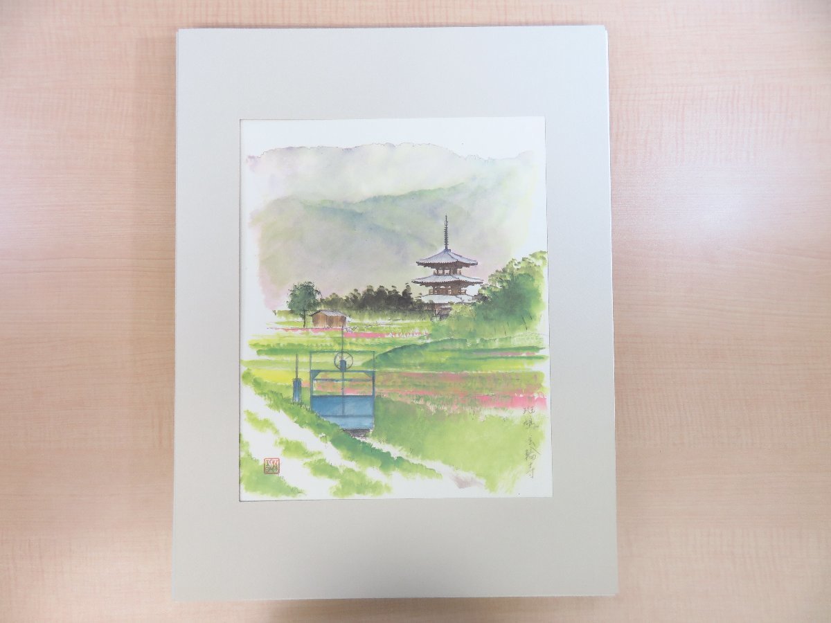 完品『林功素描集 古寺遥景 手漉和紙額装版』1992年日本経済新聞 完品『林功素描集 古寺遥景 手漉和紙額装版』1992年日本経済新聞