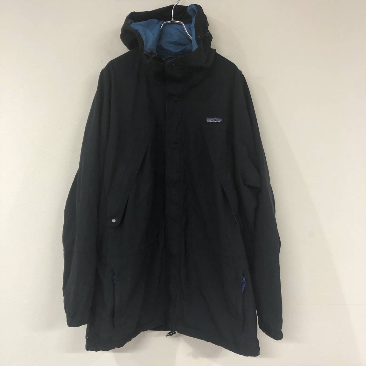 希少 patagonia ストームジャケット ブラック 三角タグ ビンテージ L