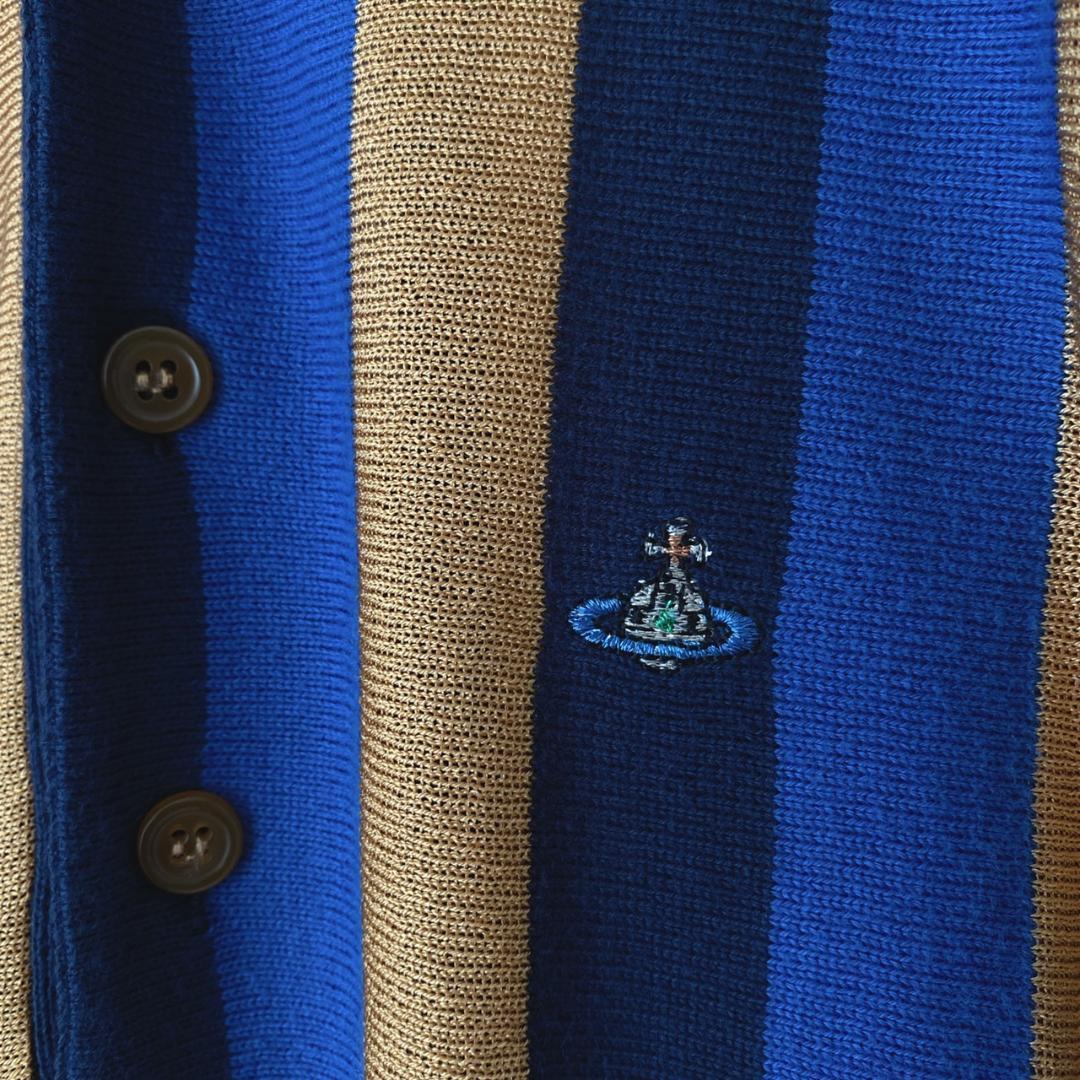 新品タグ付き Vivienne Westwood 薄手 ニットポロシャツ-
