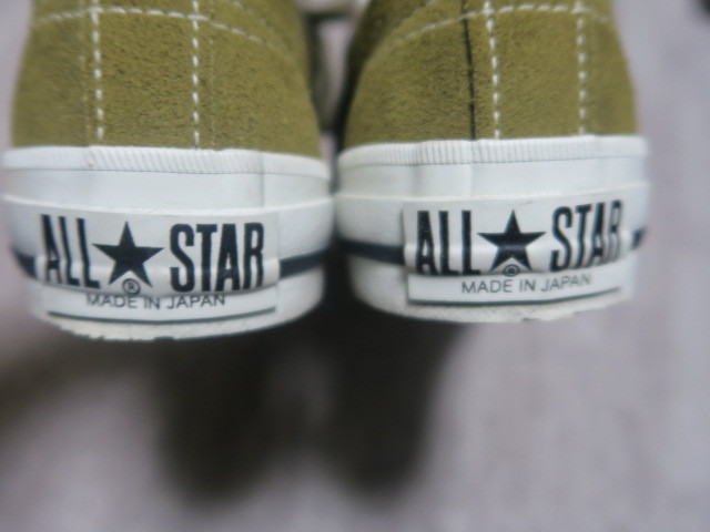 2.4万★美品 国産 CONVERSE ONE STAR J SUEDE OLIVE MADE IN JAPAN コンバース ワンスター スウェード オリーブ 日本製 US5.0 24cm_画像6