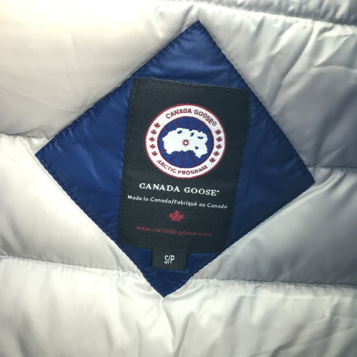  beautiful goods CANADA GOOSE light weight down lady's camp coat blue declared size :S/P [jgg]