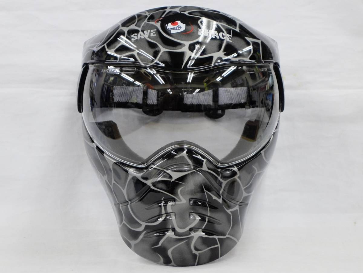 スポーツマスク２ ブラックマンバ ガンメタル UVコート セーブフェイス