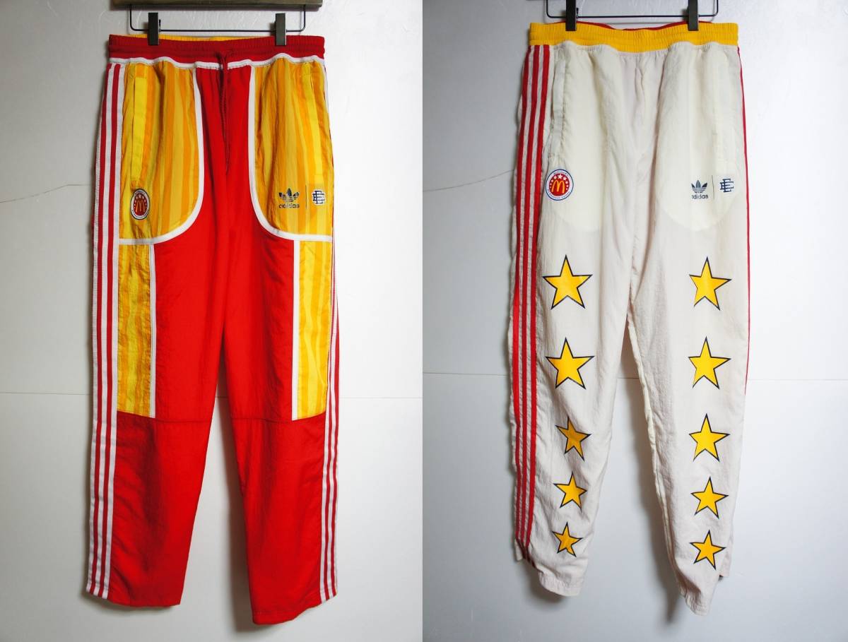 adidas × McDonalds リバーシブル トラック パンツ Yahoo!オークション - 美品 正規 adidas Originals × McDonald's