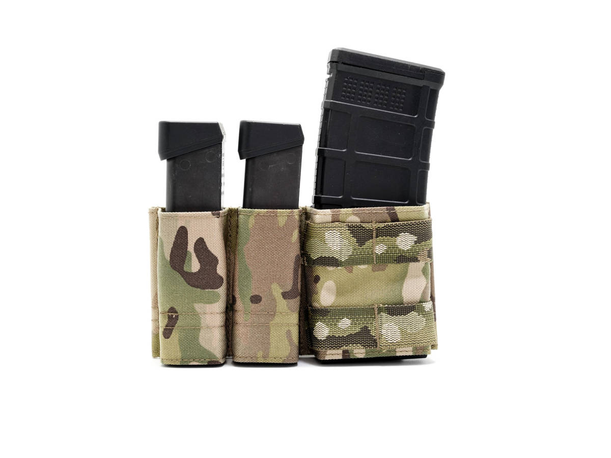 人気特価激安 実物esstac Multicam Blackマガジンポーチ 9mm 5.56用