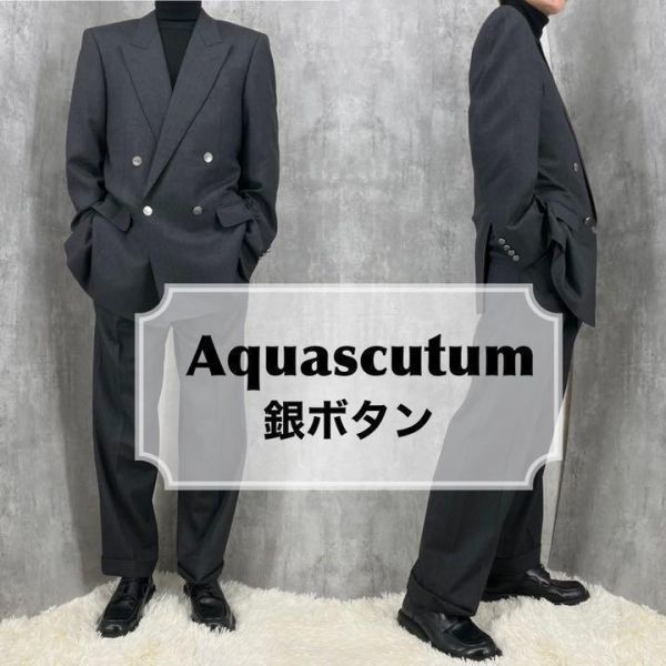 ヤフオク! - 【人気】Aquascutum アクアキュータム 銀ボタン