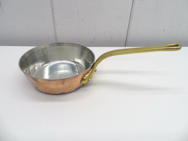 E1245未使用◆銅製◆テーパー鍋 φ24cm 栃木 宇都宮 中古 業務用 厨房機器